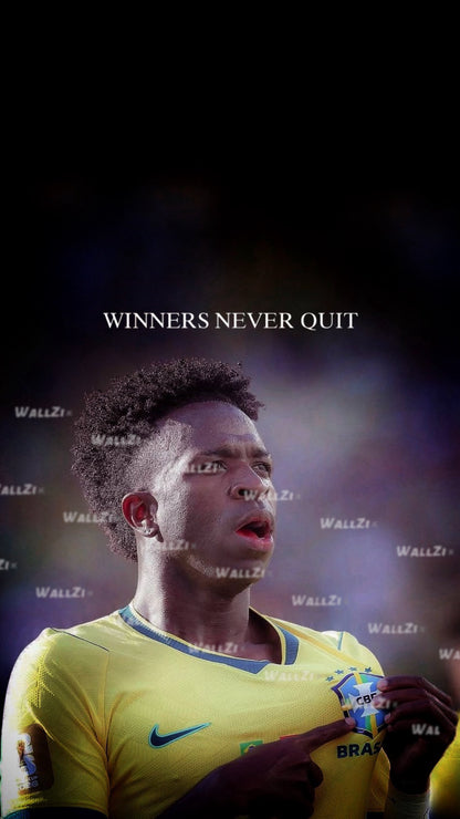 Vinícius Jr — Winners Never Quit · Brazil Kit