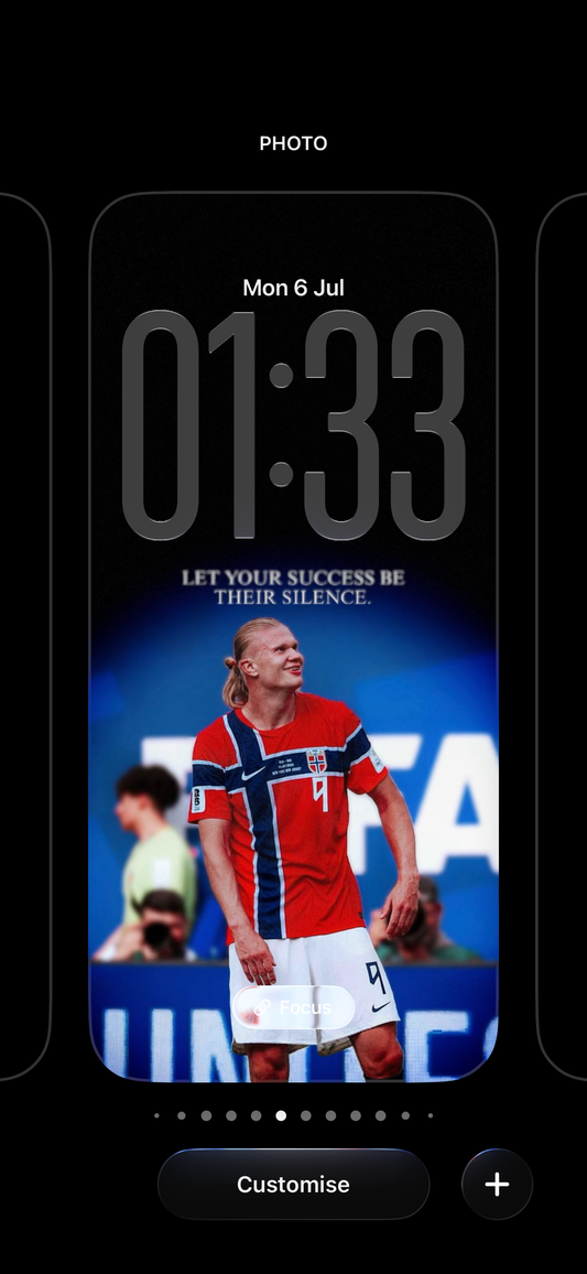 Haaland — Let Your Success Be Their Silence · Red Kit