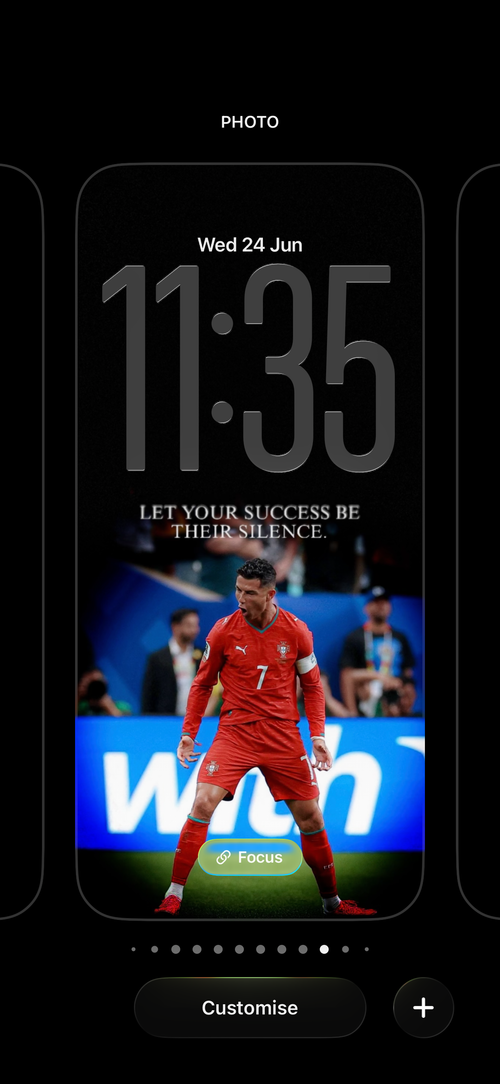 Ronaldo — Let Your Success Be Their Silence · Red Kit