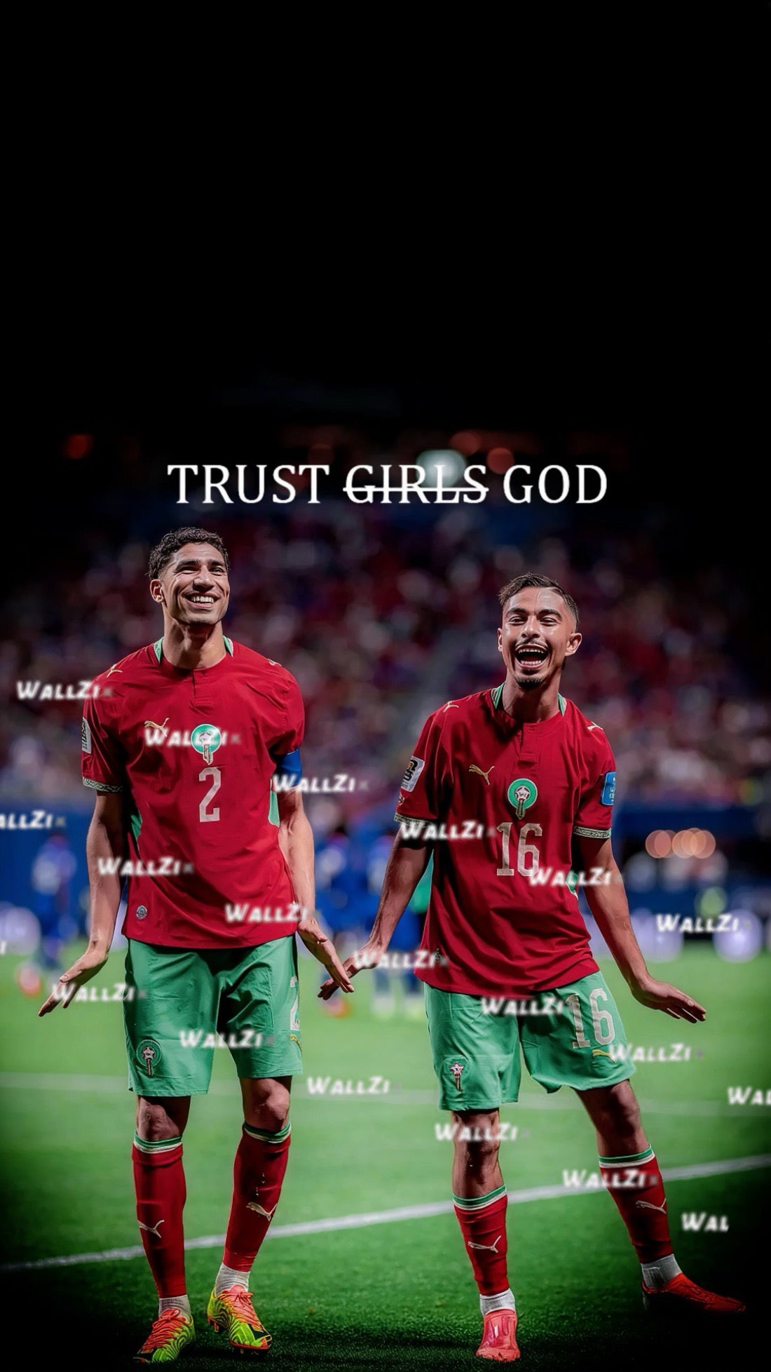 Morocco — Trust God, Not Girls · Red Kit