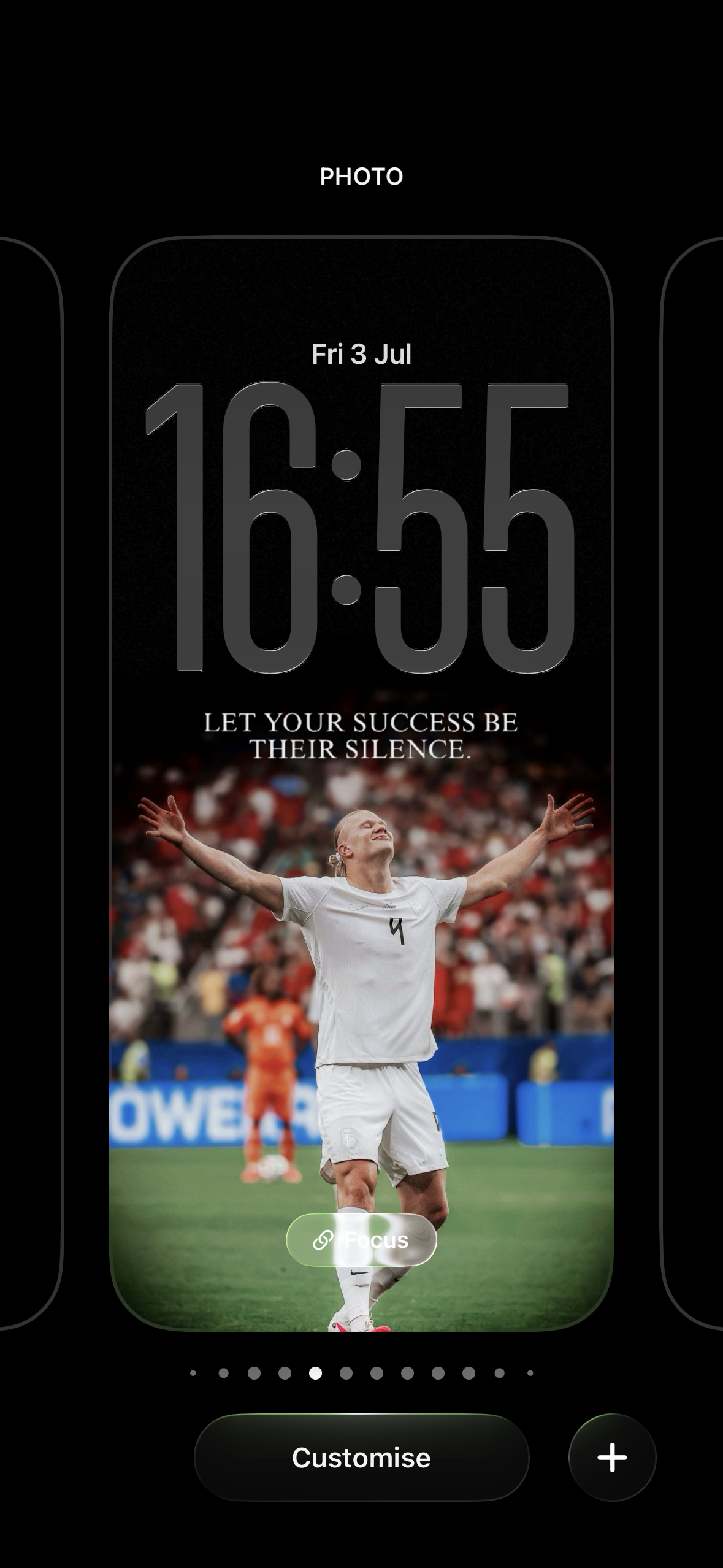 Haaland — Let Your Success Be Their Silence · White Kit