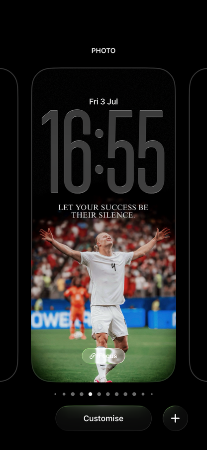 Haaland — Let Your Success Be Their Silence · White Kit