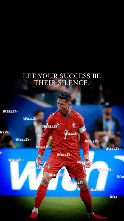 Ronaldo — Let Your Success Be Their Silence · Red Kit