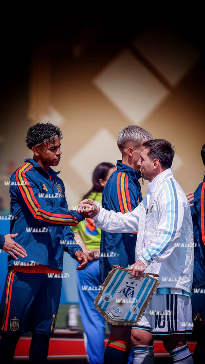 Lamine Yamal & Messi · The Bath Photo